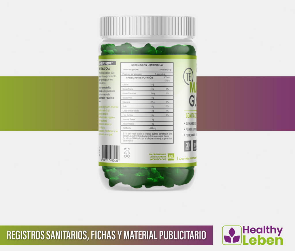 Suplementos Té Matcha Gummies – Quema Grasa & Energía Natural | Healthy Leben