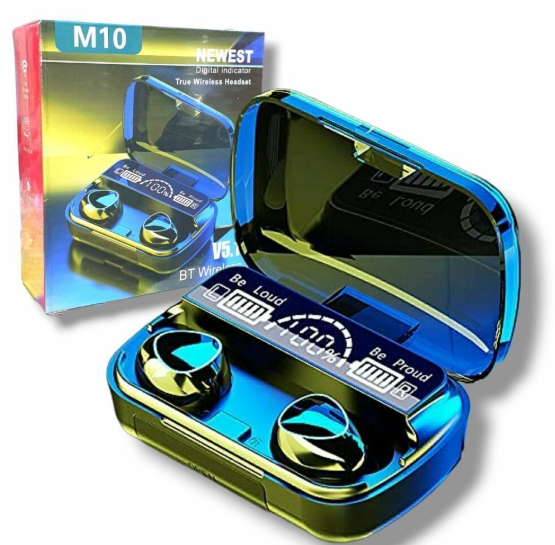 Tecnología Audífonos Bluetooth M10 | Inalámbricos TWS | Bluetooth 5.1 | Caja de Carga 2200mAh