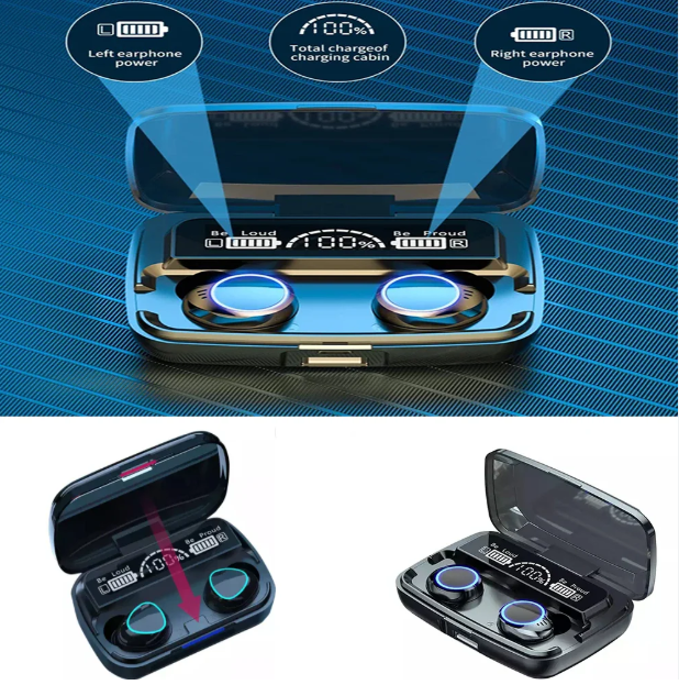 Tecnología Audífonos Bluetooth M10 | Inalámbricos TWS | Bluetooth 5.1 | Caja de Carga 2200mAh