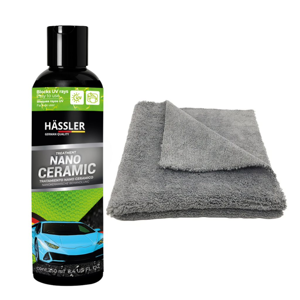 Autos COMBO Nano Cerámico +Micro fibra Gris