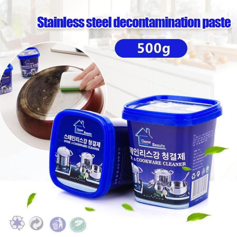 Cocina Crema Limpiadora Quita Grasa para Ollas y Acero Inoxidable | 400g-500g
