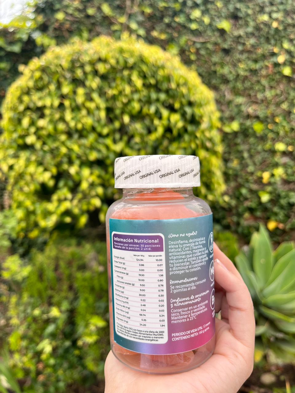 Suplementos CURVY GUMMIES Biotina + Ácido Fólico — Sabor Sandía 160g | Original USA
