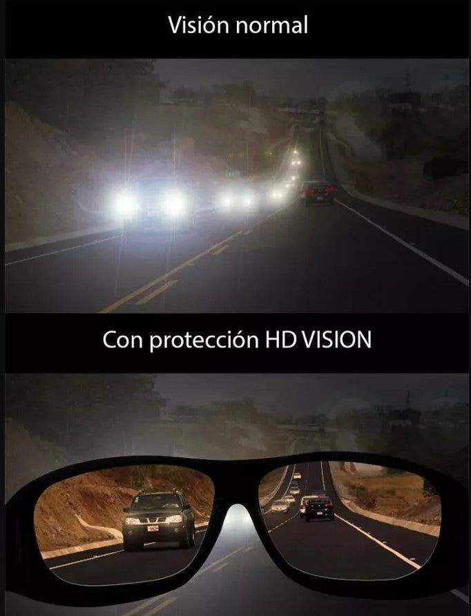 Hogar Gafas HD Vision Nocturna 2 en 1 | Lentes Alta Definición Día y Noche