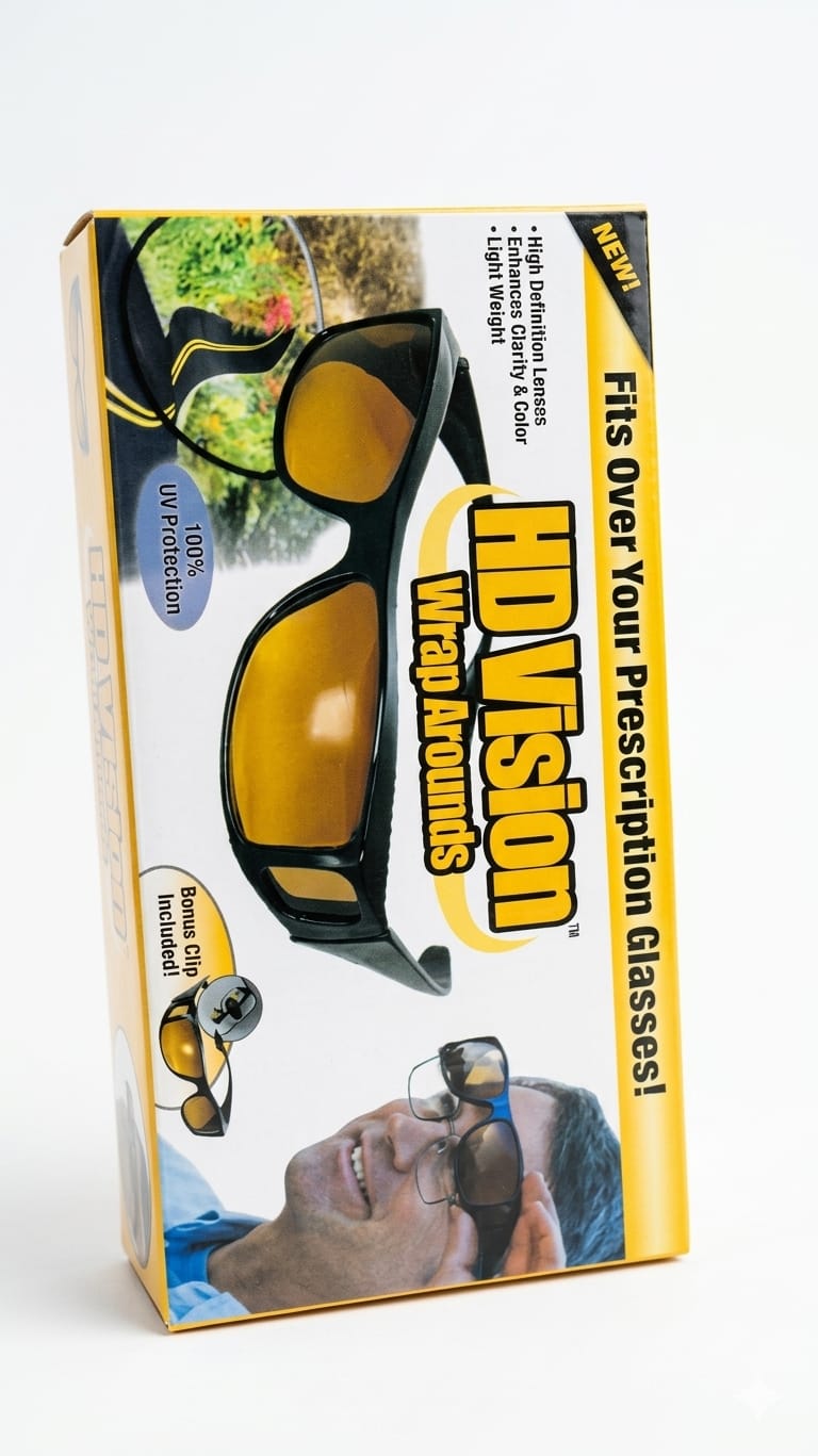 Hogar Gafas HD Vision Nocturna 2 en 1 | Lentes Alta Definición Día y Noche