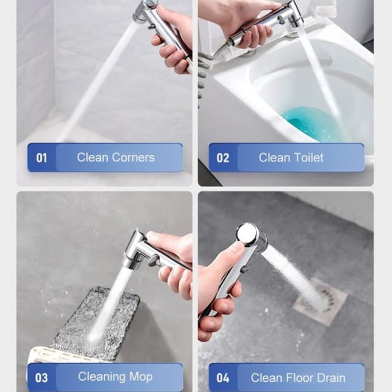 Hogar Bidet Sprayer Pro — Kit Ducha Higiénica con Soporte de Pared