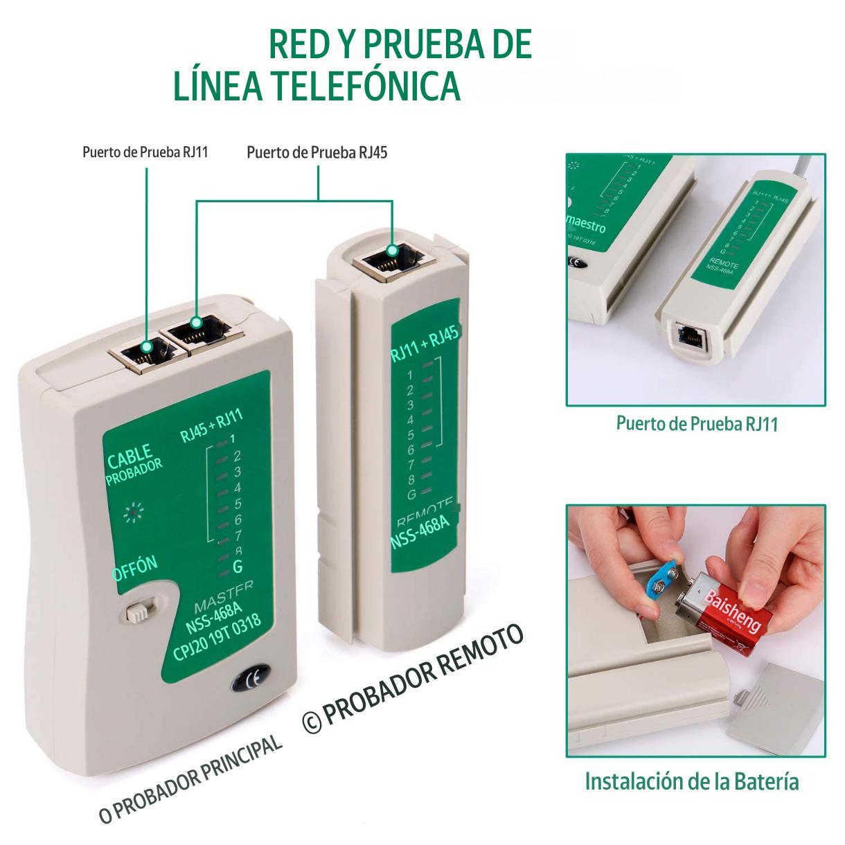 KIT HERRAMIENTAS CRIMPADORA DE RED