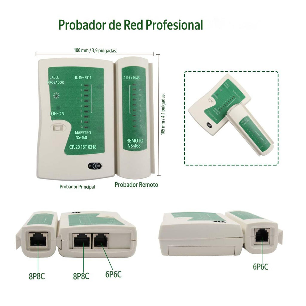 KIT HERRAMIENTAS CRIMPADORA DE RED