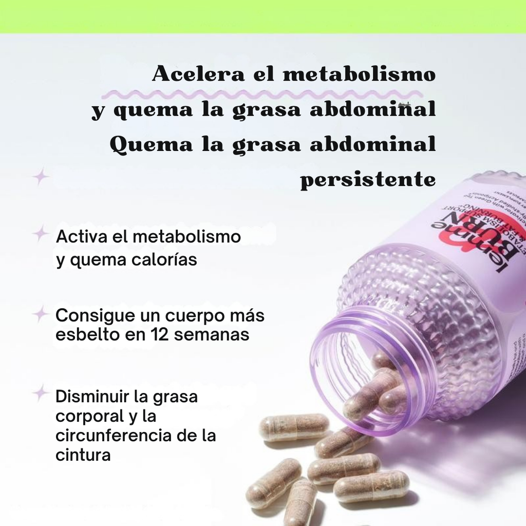 Suplementos Lemme Burn — Activador de Metabolismo & Quemador de Grasa Natural