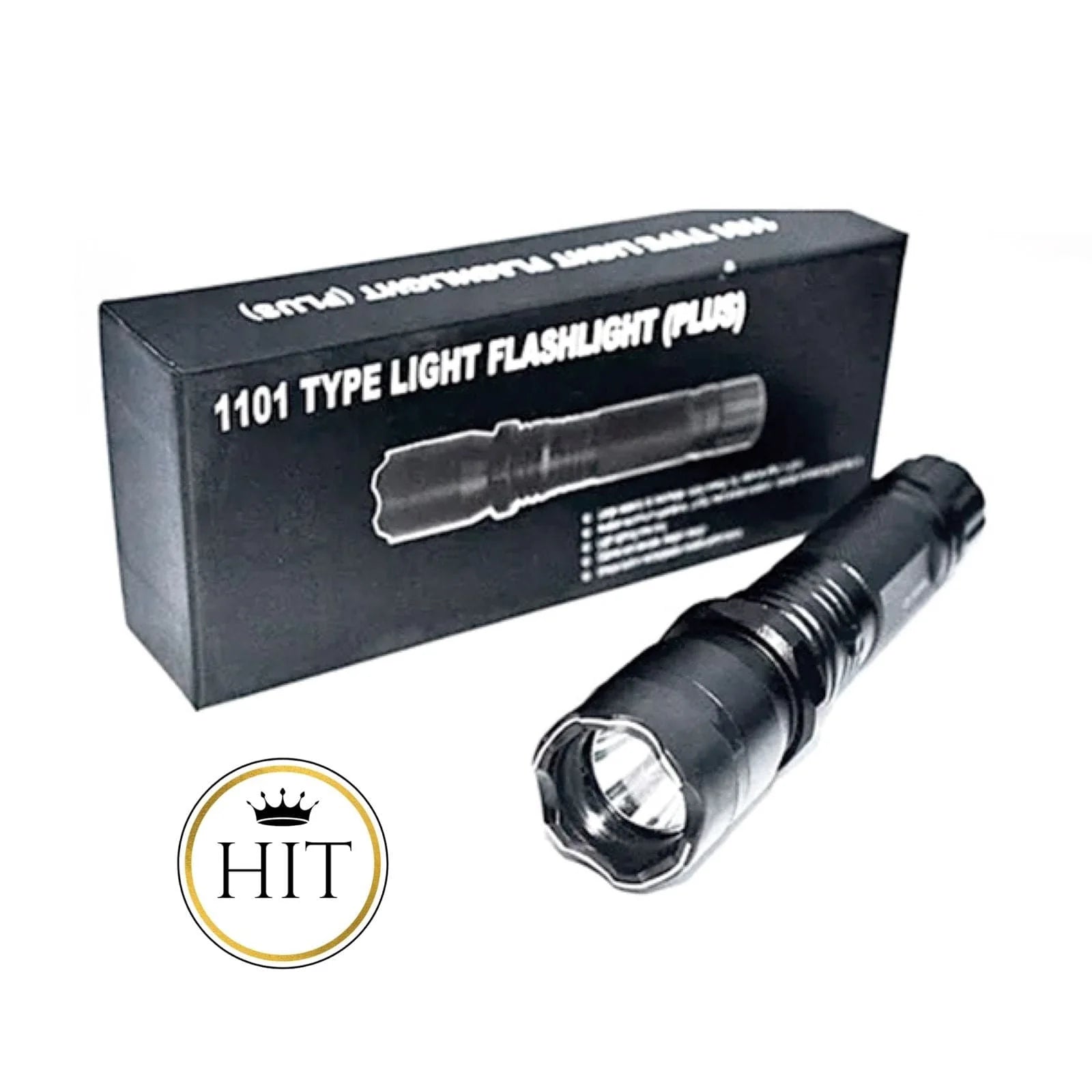 Camping Linterna Taser con Descarga Eléctrica 2 en 1 | Defensa Personal Recargable | Compacta