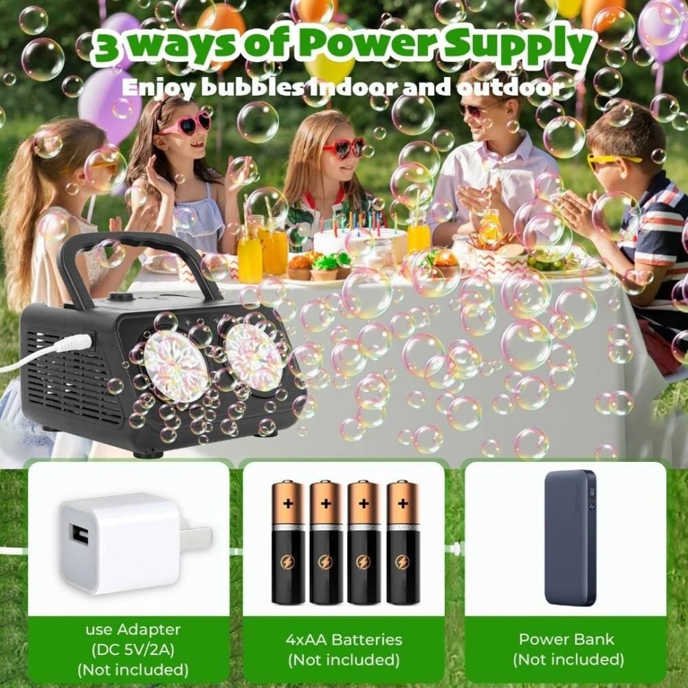Tecnología Máquina Profesional de Burbujas Doble Rotor — Fiestas, Bodas & Eventos