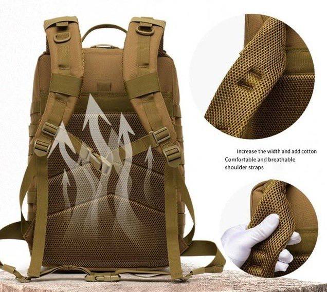 Mochila Táctica Expandible Premium | MOLLE | 50L | Bungee Frontal | Verde Militar