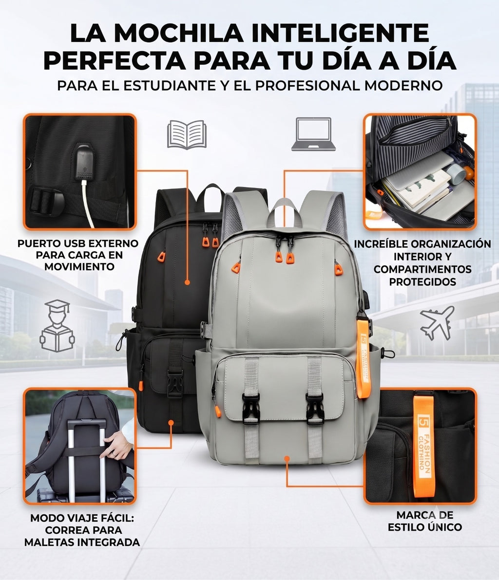 MOCHILA IMPERMEABLE ESTILO COREANO