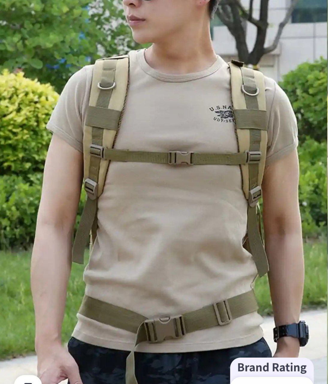MOCHILA TÁCTICA MILITAR DE RESISTENCIA | Verde Militar & Negro