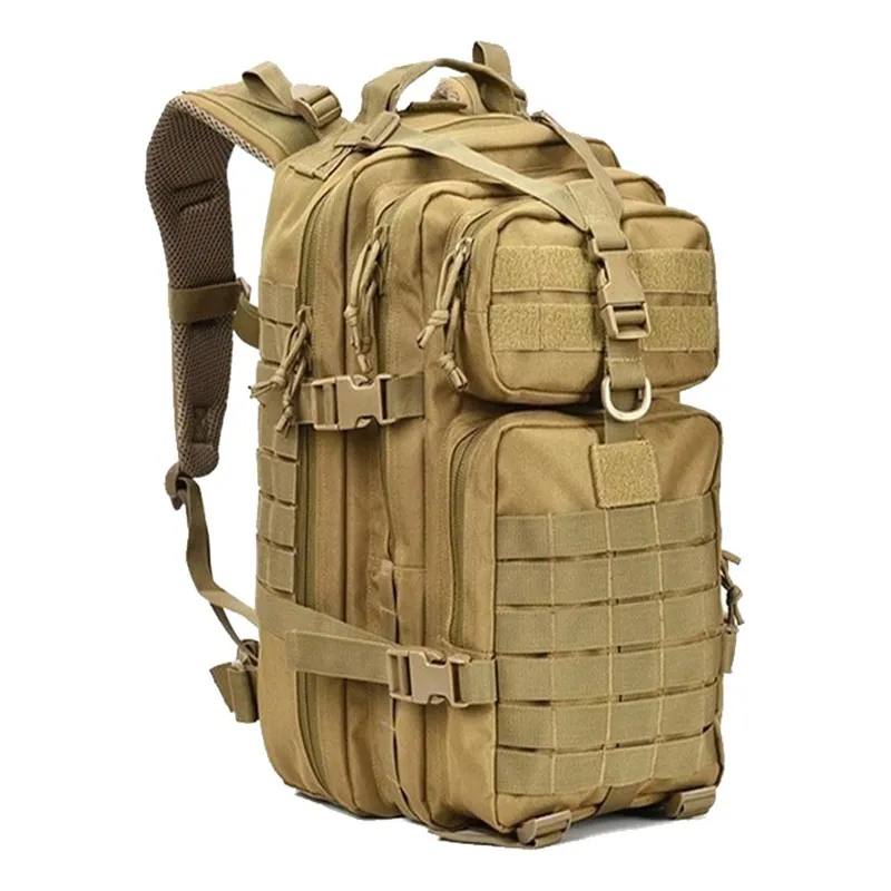 Mochila Táctica Assault Premium | Sistema MOLLE | 35L | Verde y Tan