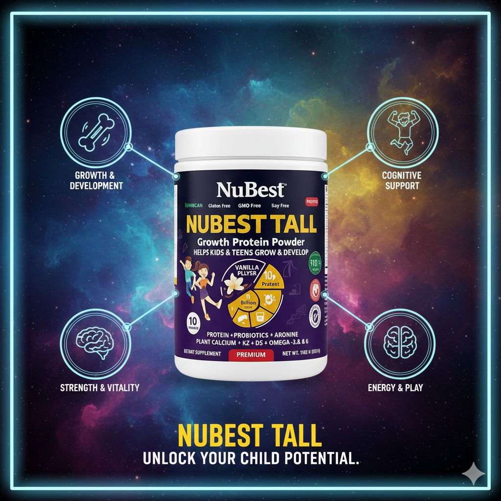 Suplementos Nubest Tall Growth Protein Powder niños