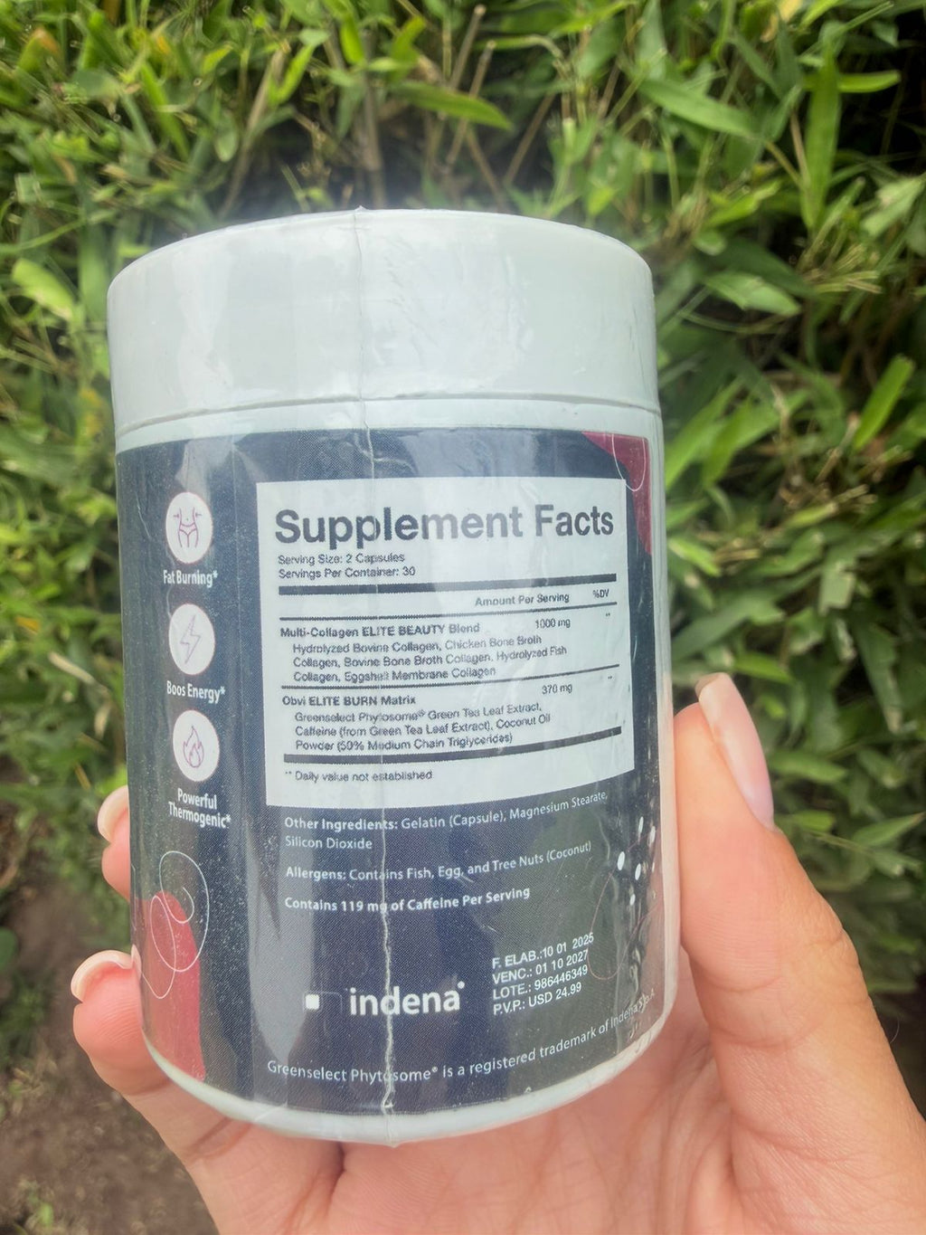 Suplementos OBVI COLLAGENIC BURN ELITE