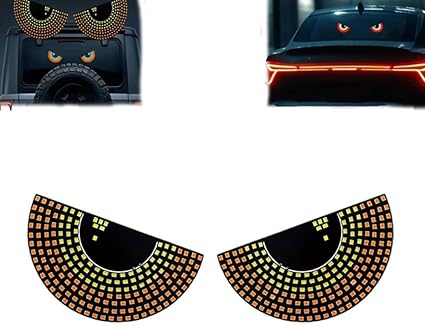 Autos Devil's Eye 👁️ — Ojos LED para el Parabrisas Trasero de tu Auto | 11 Modos