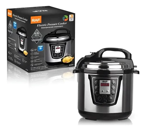 Cocina Olla a Presión Eléctrica RAF 6L | Multifuncional 1000W