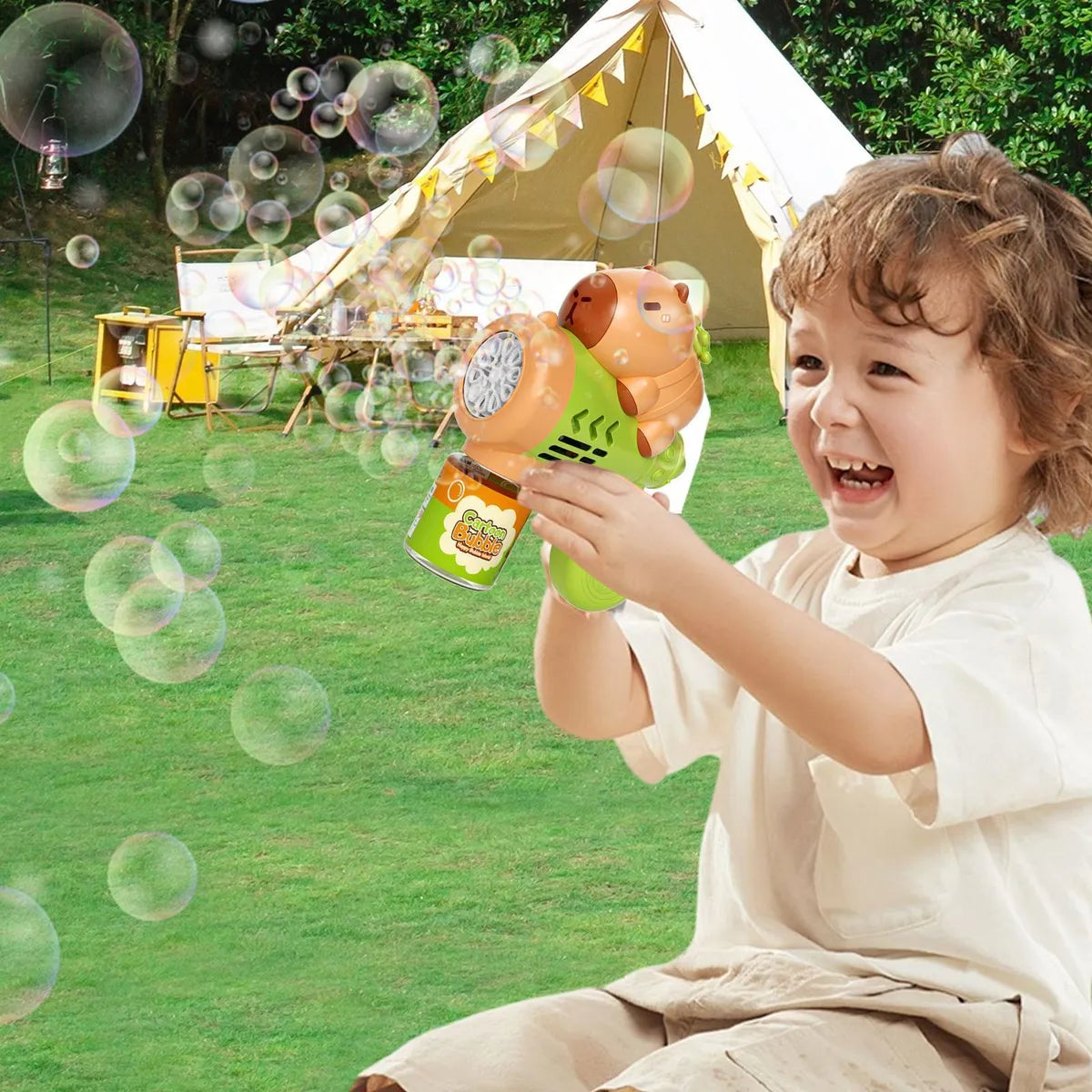 Juguetes Pistola de Burbujas Capibara Eléctrica | Juguete Infantil Automático