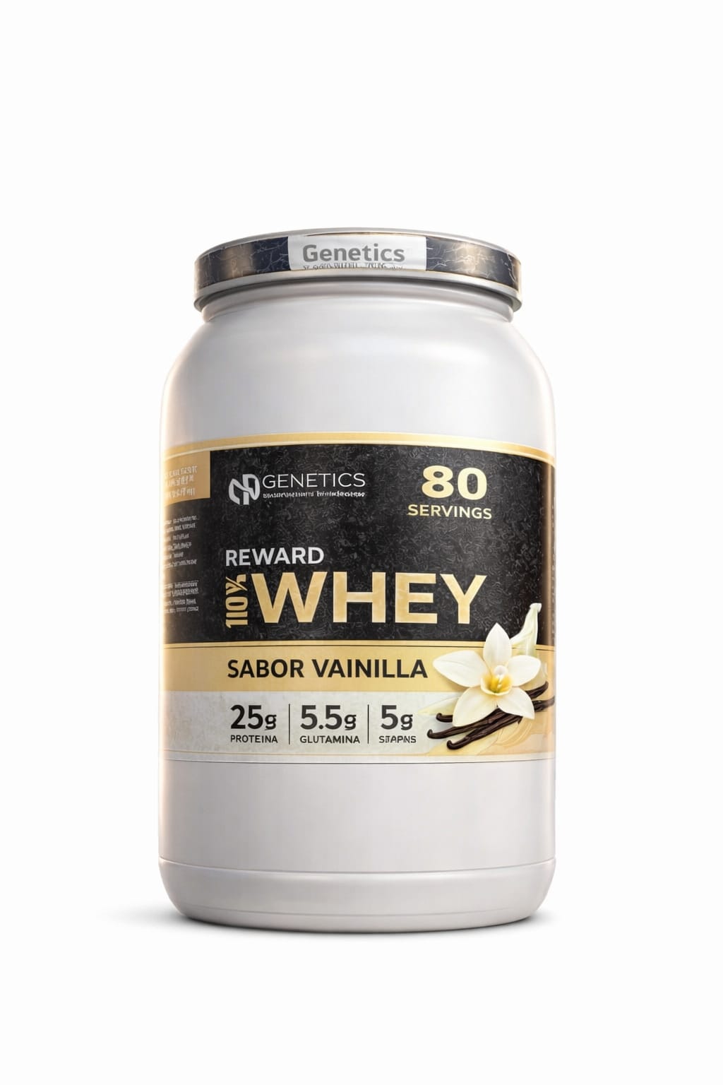Suplementos Proteína 100% Whey Vainilla | 80 Servicios | Recuperación y Masa Muscular