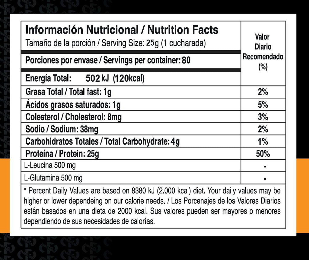 Suplementos Proteína 100% Whey Vainilla | 80 Servicios | Recuperación y Masa Muscular