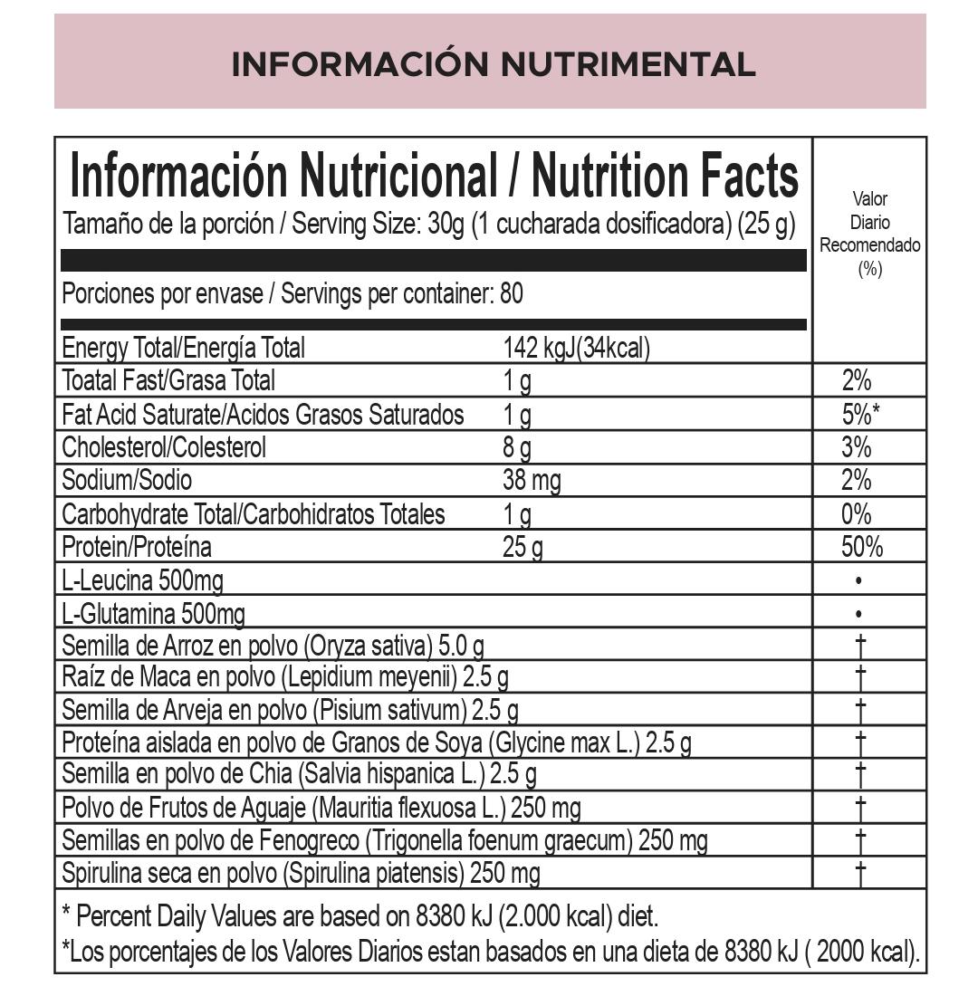 Suplementos Proteína FemFit Vegana | Soya, Arveja y Arroz + Maca, Aguaje y Fenogreco | 80 Servicios