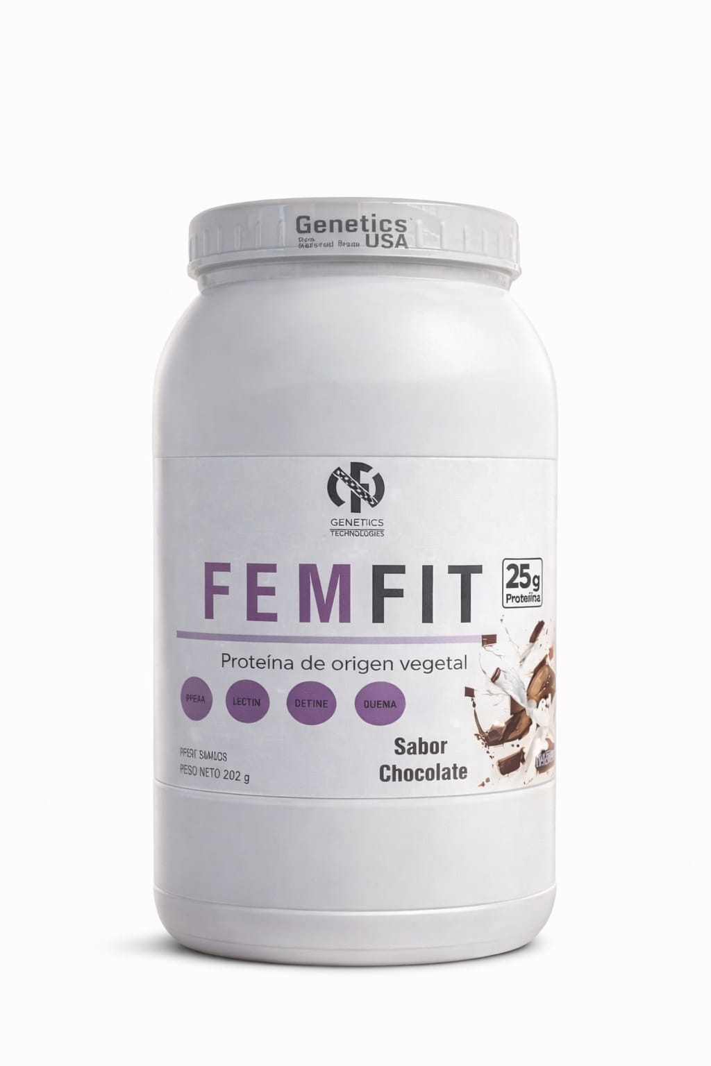 Suplementos Proteína FemFit Vegana | Soya, Arveja y Arroz + Maca, Aguaje y Fenogreco | 80 Servicios
