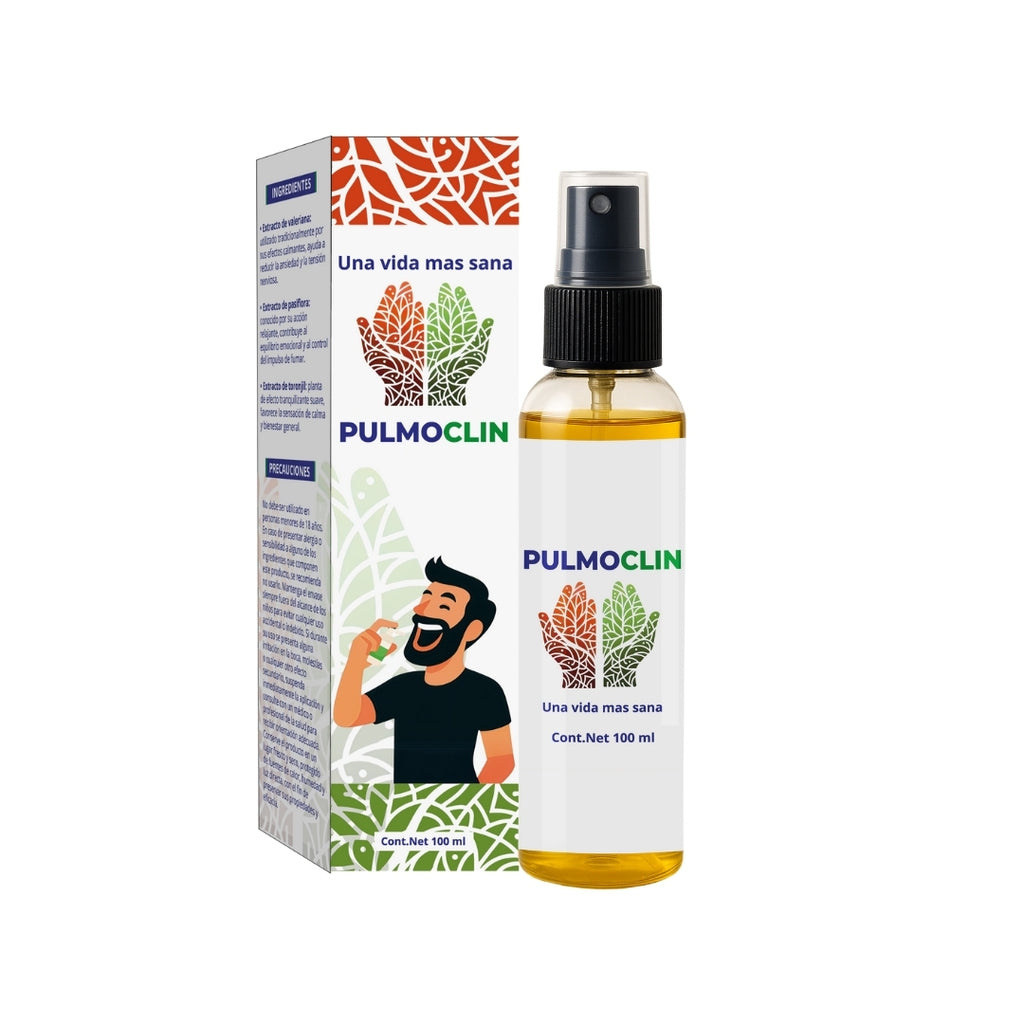 Salud PULMOCLIN SPRAY | Elimina Hábitos de Forma Natural — Reduce Ansiedad y Mejora la Respiración 100ml
