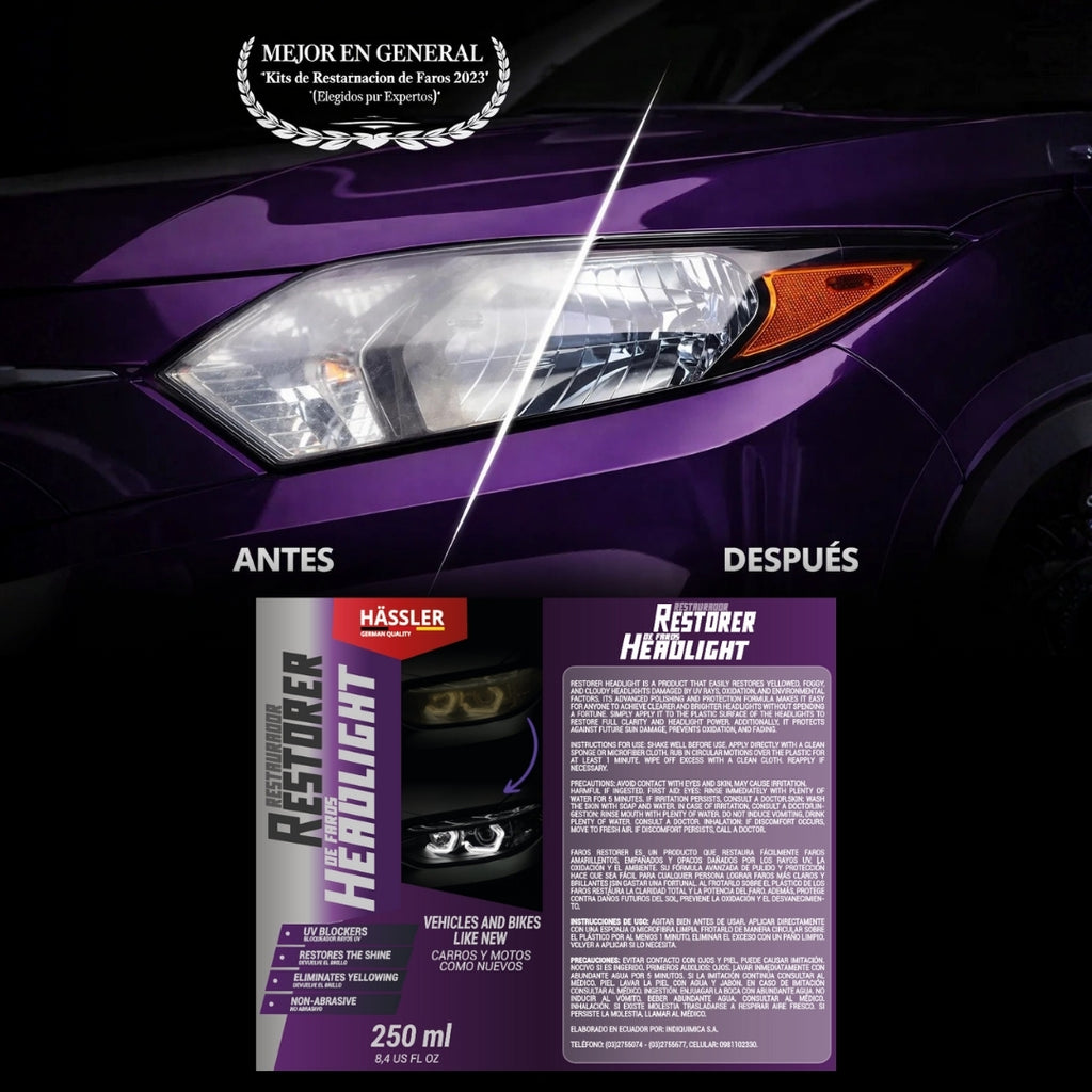Autos RENOVADOR RESTAURADOR de Faros 250ml