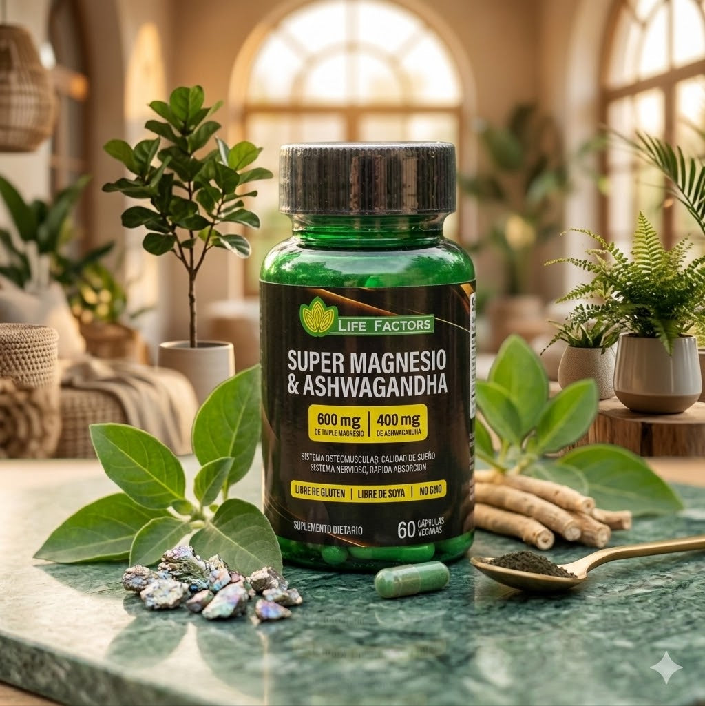 Suplementos Super Magnesio Ashwagandha