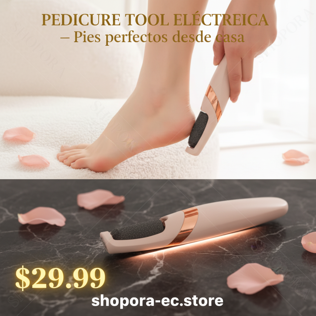 Belleza Pedicure Tool Eléctrica 💅 — Lima Removedora de Callos Profesional | Recargable USB