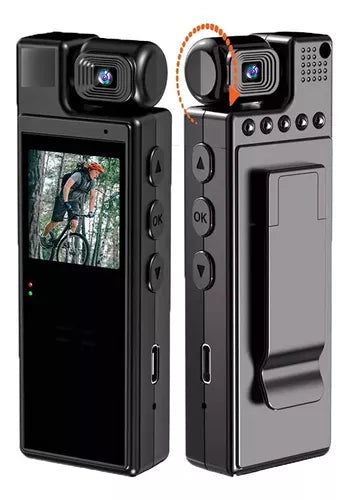 Cámara BODYCAM pantalla giratoria WiFi