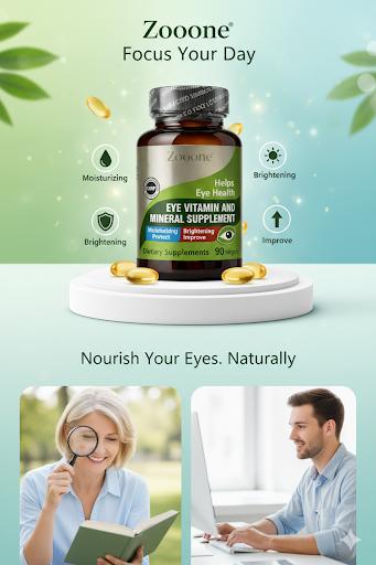 Salud ZOOONE Eye | Vitaminas y Minerales para la Salud Visual | Suplemento Ocular