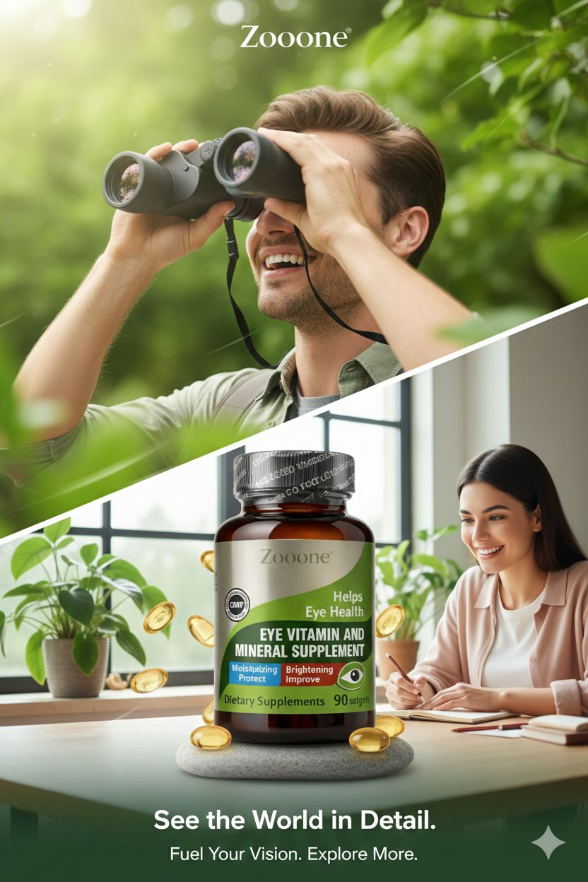 Salud ZOOONE Eye | Vitaminas y Minerales para la Salud Visual | Suplemento Ocular