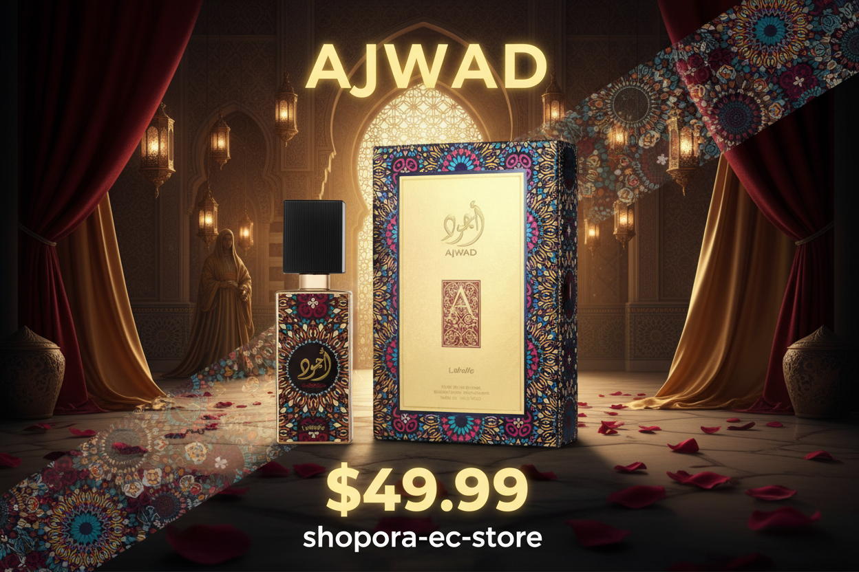 AJWAD Perfume Árabe Unisex 60ml | Rosas · Vainilla · Ámbar