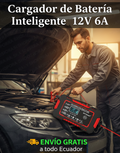 Cargador de Batería Inteligente 12V 6A — Reparación por Pulsos | LCD Digital