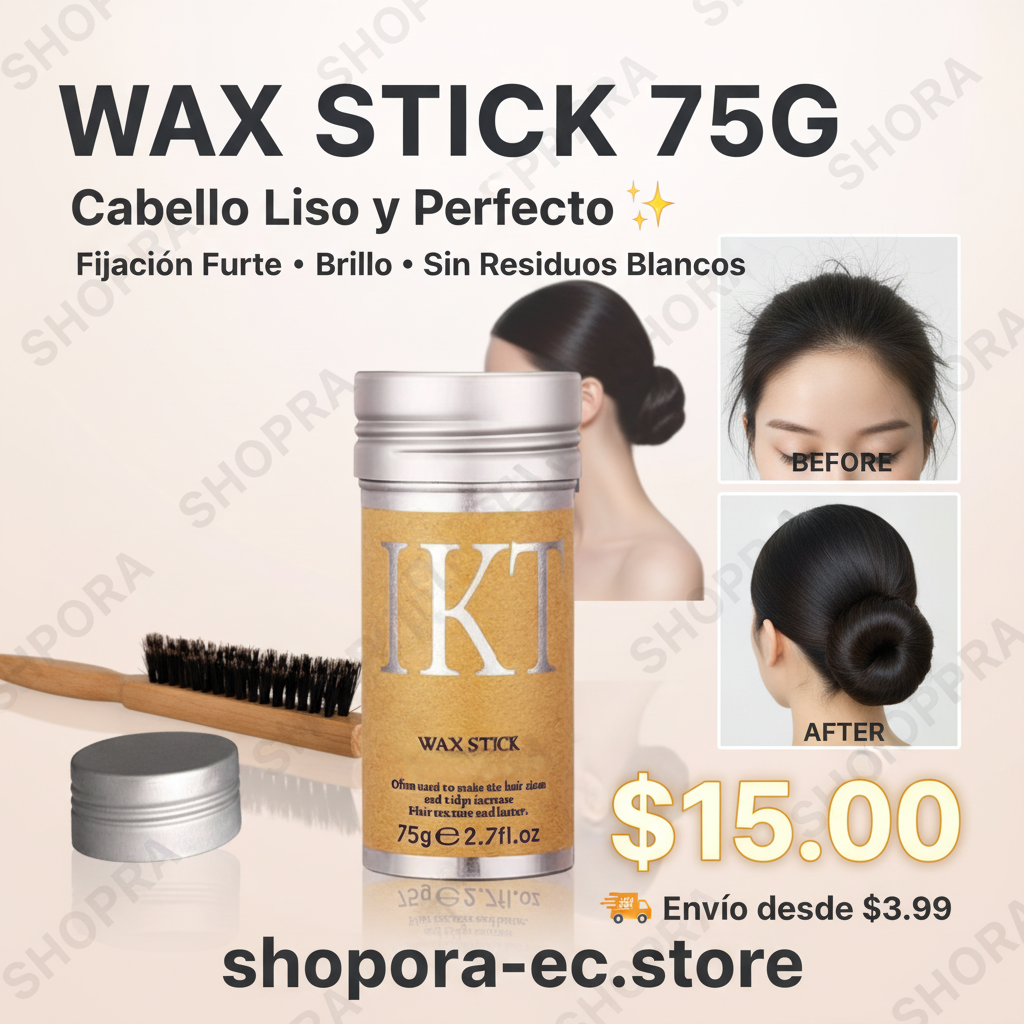 Wax Stick 75g SHOPORA cabello liso perfecto fijacion fuerte