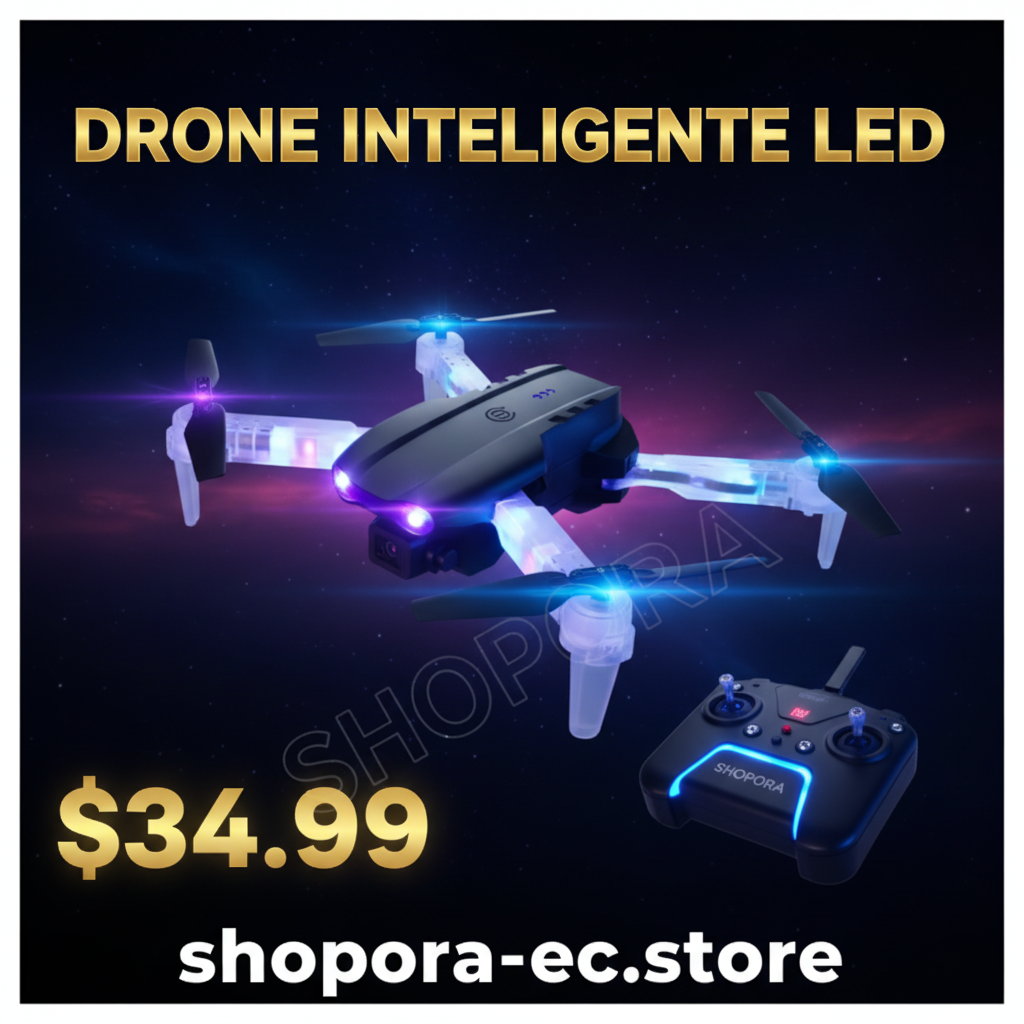 Drone Inteligente LED plegable - imagen redes sociales