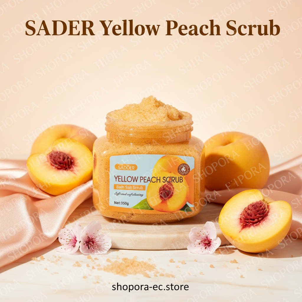 SADOER Yellow Peach Scrub — Fotografía Premium de Lujo SHOPORA