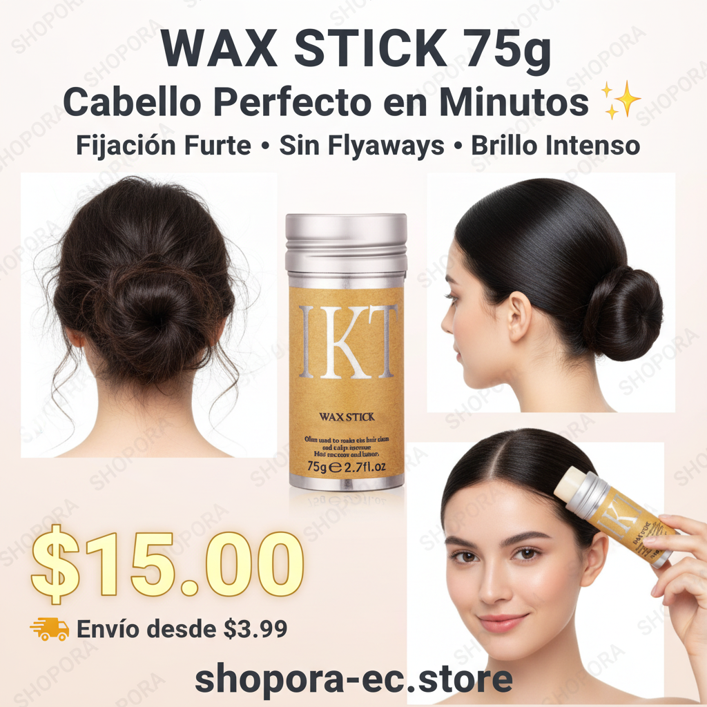 Wax Stick 75g SHOPORA cabello perfecto fijacion fuerte - shopora-ec.store