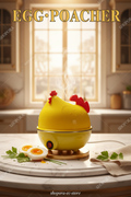 Egg Poacher Gallinita hervidor eléctrico de huevos - imagen premium cinematográfica