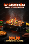 Anuncio RAF Electric BBQ Grill 2000W $34.99 SHOPORA