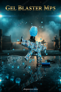 Gel Blaster MP5 eléctrico con accesorios - imagen premium cinematográfica arena paintball
