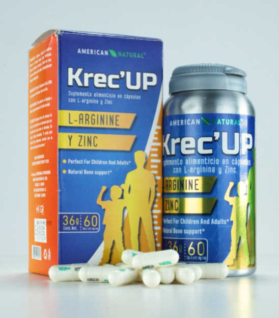 Suplementos Krec'UP — L-Arginine & Zinc | Crecimiento y Fuerza Ósea