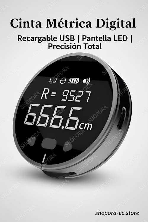 Cinta Métrica Digital Recargable — Imagen Premium