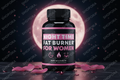 NIGHT TIME FAT BURNER FOR WOMEN frasco negro con fondo oscuro luna llena premium SHOPORA