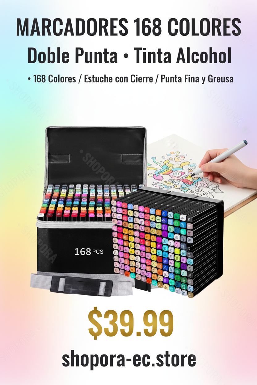 Marcadores 168 Colores - Anuncio Cinematográfico $39.99