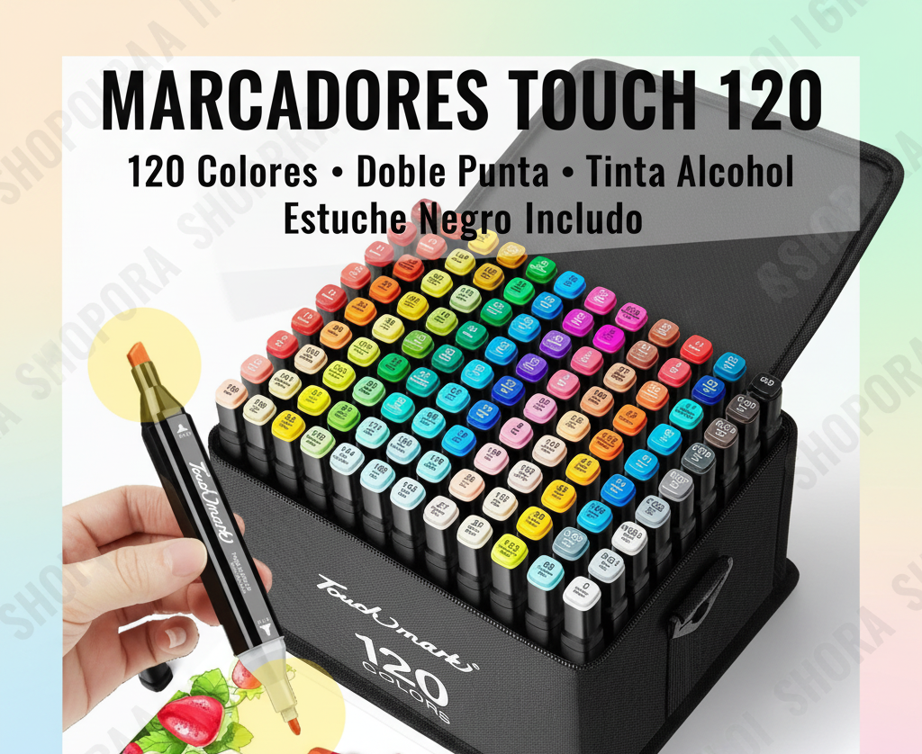 Marcadores Touch 120 Colores - Redes Sociales $35.99