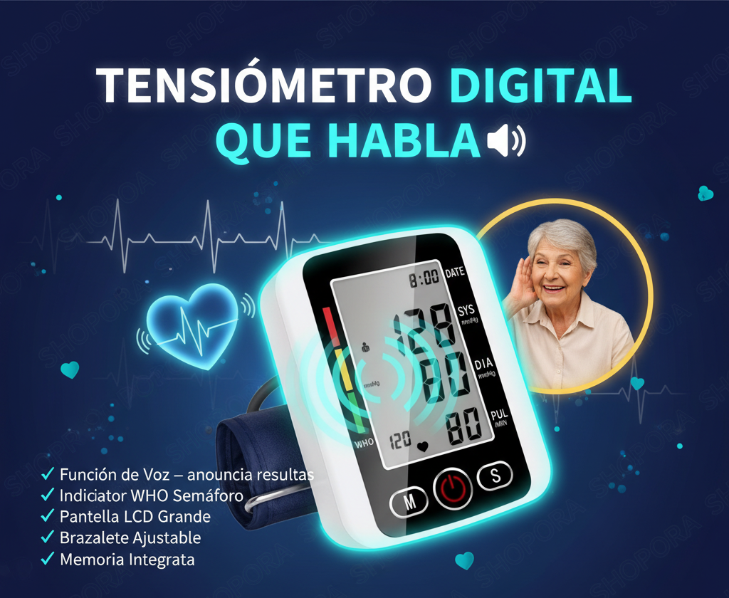 Tensiómetro con Voz redes sociales 1:1
