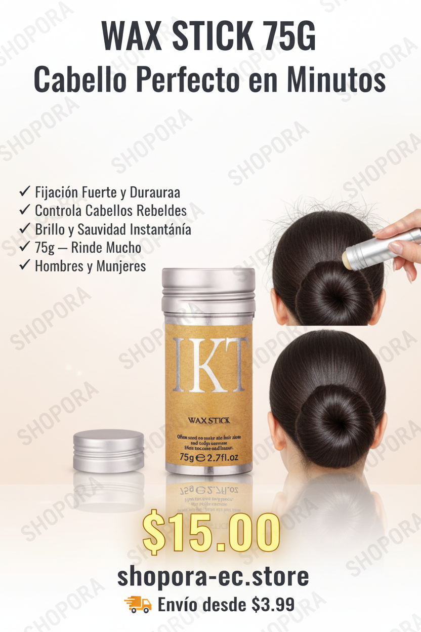 Wax Stick 75g SHOPORA transformacion cabello antes despues